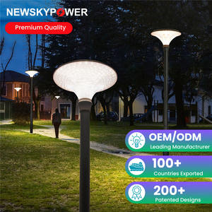 Lampes solaires décoratives rechargeables DC de grande taille, rondes, pour poteaux de clôture, idéales pour les allées extérieures et les cours d'hôtels - Product Image 6