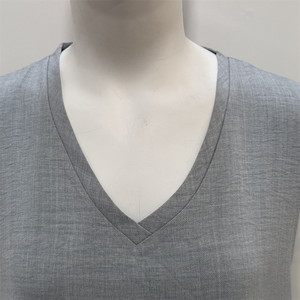 Abito Estivo da <span class=keywords><strong>Donna</strong></span> Taglie Forti, Modello Midi a Trapezio, in <span class=keywords><strong>Cotone</strong></span> e Lino Eco-Friendly, Traspirante, Casual - OEM/ODM Ingrosso - Product Image 4