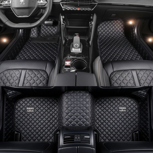 Tappetini Auto in Pelle per <span class=keywords><strong>Peugeot</strong></span> <span class=keywords><strong>2008</strong></span> 2020 2021 2022 2023 2024 2025 Kit Accessori Tappeti Protettivi Componenti per Veicoli - Product Image 1