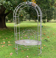 Haute qualité grand métal lune porte arc extérieur jardin Melina métal tonnelle arc avec arbre de vie Design cadre en fer Durable