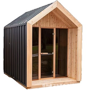 Sauna Exterior Personalizada de Madera de Cedro Rojo con Calefacción Infrarroja de 6000W para Uso Familiar y Hotelero - Product Image 4