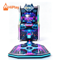 Machine de jeu d'arcade électronique Cyberpunk à monnayeur avec tapis de danse et capteurs de mouvement pour parc d'attractions