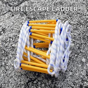 Échelle en résine polyester souple pour évacuation de sécurité, échelle de corde antidérapante pour évacuation d'urgence en cas d'incendie, entraînement - Product Image 4