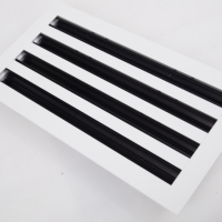 Grille d'aération carrée en aluminium pour diffuseur d'air à fente linéaire