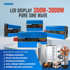 Inversor de Corriente de Onda Sinusoidal Pura VFD de CC a CA 3000W <span class=keywords><strong>2000W</strong></span> 24V 12V a 220V, Placa Convertidor Cargador para Coche - Product Image 1
