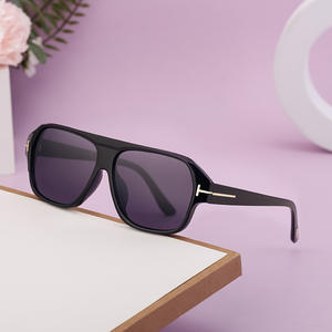 Gafas de sol con montura grande para hombre, montura negra de PC, protección UV400, estilo para exteriores, Zs 98218 - Product Image 2