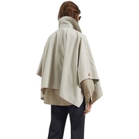 Veste cape trench courte en tissu uni léger de haute qualité, design personnalisé, design tendance, pour femmes, automne