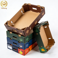 Cajas de Cartón Corrugado Reciclables para Frutas y Verduras, Transpirables, de 3/5 Capas, para Conservación de Frescura, con Logotipo Personalizado, Exportación al por Mayor