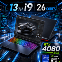 Ordinateur portable de jeu 13e génération 16 pouces Intel I9-13900HK 26 cœurs RTX 4060 8G Windows 11 Pro Écran IPS 165Hz Clavier RGB WIFI 6 BT5.2