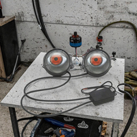 Nouvelle Offre : Phares LED 12V 3 Pouces à Effet Dynamique « Yeux de Diable », Lentille de Projecteur, 6 Modes, 65W, Accessoires pour Feux Antibrouillard de Voiture