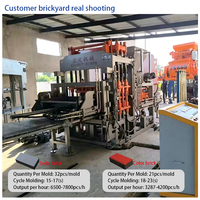 Machine à mouler les briques en ciment Hongfa QT6-15F entièrement automatique avec PLC et équipe d'installation gratuite au port de Calcutta, Inde