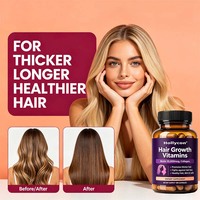 Vitamines pour la croissance des cheveux OEM/ODM pour femmes avec biotine, collagène, palmier nain, pour des cheveux plus forts et plus sains, et des ongles et une peau plus robustes