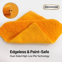 Toalla de Microfibra de Felpa de Coral Tavelya Premium, Paño de Limpieza Multifuncional de Doble Cara para Detallado Interior y Exterior de Automóviles