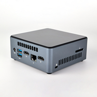 Qotom Quad Core mini computadora J5005 1,5 GHz Fanless Mini PC NUC Q10531N