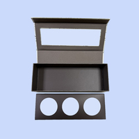 Scatole di Imballaggio in Cartone Rigido Kraft con Rivestimento UV e Laminazione Lucida Personalizzabili per Profumi, Orologi, Gioielli, Spedizioni, Confezione Regalo Nera