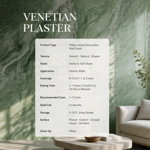 Pittura Veneziana Marmorino Multicolore Senza Giunture e Pittura per Stucco Veneziano per Pareti di Camere da Letto - Product Image 3