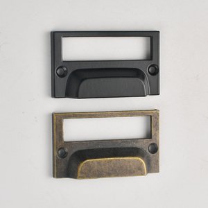 Antique Style Zinc Alloy Drawer Handle Black Bronze Traditional Cabinet Pull For Kitchen Cabinet Parts - Product Image 1