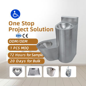 WC public en acier inoxydable, cuvette <span class=keywords><strong>de</strong></span> <span class=keywords><strong>toilette</strong></span> combinée, <span class=keywords><strong>toilette</strong></span> autonome pour prison et lavabo combiné - Product Image 1