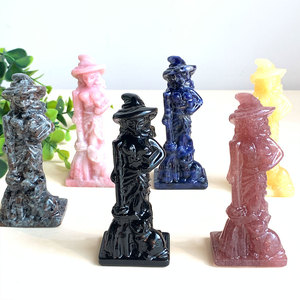 Wholesale High Quality Carved <strong>Crystal</strong> Crafts <strong>Witch</strong> <strong>Crystal</strong> Carving for Decoration - Product Image 6
