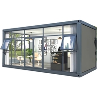 Vente chaude d'usine, abri de stockage en acier, design moderne, conteneur modulaire portable, bureau préfabriqué, mini-maison extérieure