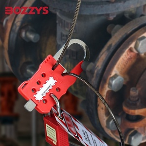 Có thể điều chỉnh 1.8m dây khóa tagout thiết bị đa năng cách điện 4.8mm Đường kính vinyl bọc thép không gỉ cáp sử dụng cửa - Product Image 4