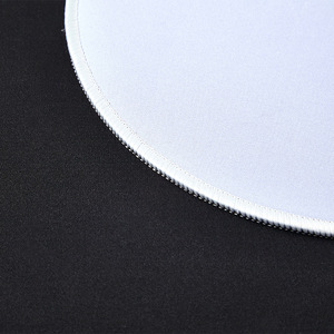 Tapis de souris vierge personnalisé expédition directe d'usine caoutchouc naturel rond tapis de souris en néoprène feuille tapis de souris vierge sublimation - Product Image 3