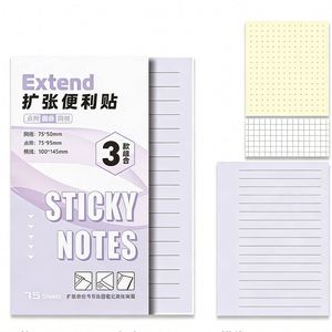 Extendable Paper Sticky Notes 3-in-1 Combo Set Multi-Style Expandable Self-Adhesive <b>Memo</b> <b>Pads</b> Office School Stationery Note - Product Image 2