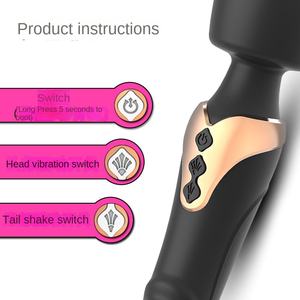 Vibromasseur Portable à Double Tête G-Spot Véritable Flagship Adult Sex Toys Bâton de <span class=keywords><strong>Massage</strong></span> Conçu pour l'orgasme féminin - Product Image 4