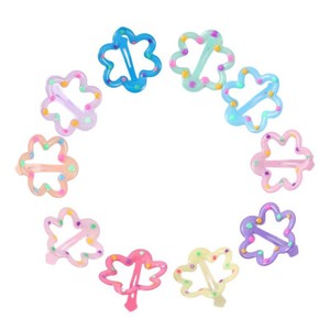 Pince à cheveux style coréen à découpe florale pour filles, 5,5 cm, pince BB en résine plastique, usage quotidien, accessoire de coiffure pour enfant - Product Image 5