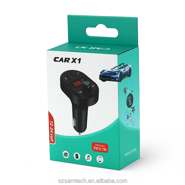 FM Bluetooth Transmitter for Car Wireless Bluetooth Rudio Aux Adapter Car Kit MP3 Player Receiver Dual USB Ports Quick Charger