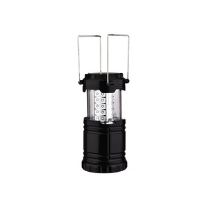 Lampe de camping portable extensible 30 LED, lanterne noire, éclairage de tente extérieur, design compact et lumineux, à main - Product Image 1