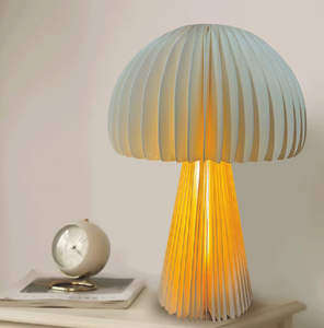 Abat-jour en papier <span class=keywords><strong>origami</strong></span> minimaliste blanc en forme de champignon de bonhomme de neige créatif à succès - Product Image 4