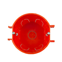 Boîtier de jonction pour interrupteur et prise de courant de style européen, fixation par vis et crochet, panneau conjoint, protection PVC V0, pour usine d'origine