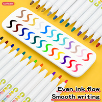 Lot de 24 stylos marqueurs en céramique à haute température cuits au four, stylo marqueur permanent en porcelaine pour dessiner sur porcelaine céramique