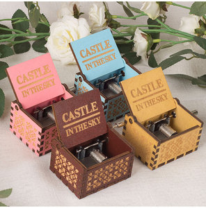 Ever Bright Mini Hand Crank Music Box Unique Beautiful Wooden La Vie En Rose Venta al por mayor <span class=keywords><strong>para</strong></span> regalo de aniversario - Product Image 2
