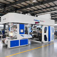 Machine d'impression flexographique à impression centrale haute vitesse 6 couleurs pour films plastiques BOPP, PE, PET et emballages alimentaires souples