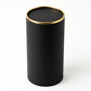 Tubo de Papel Ecológico Hecho a Mano, Cilindro de Papel Redondo con Impresión de Patrón y Logotipo para Frutos Secos, Regalos, Alimentos, Té - Product Image 1
