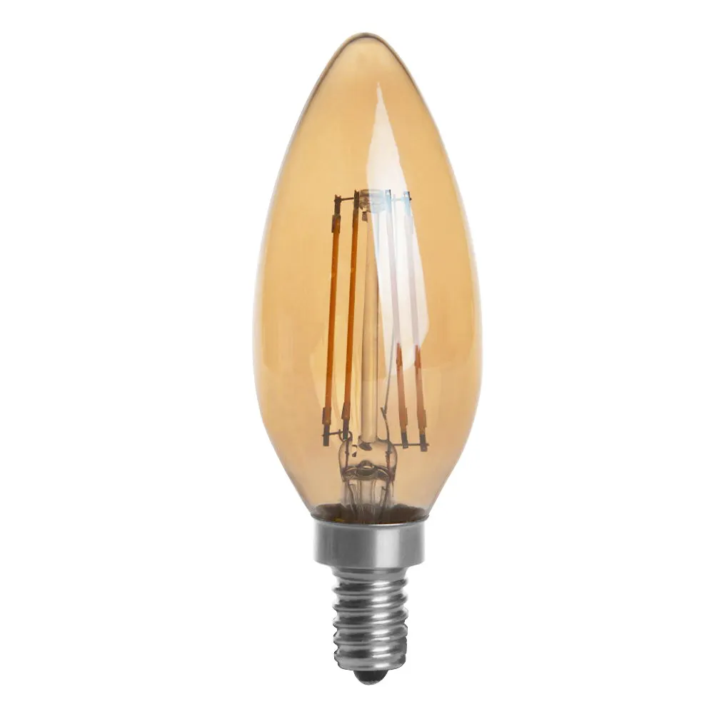 120V 220V Frosted Glass Cover Edison Chandelier New Design Lamp E14 E12 Warm White 2700K C35 Led Candle Light Bulb