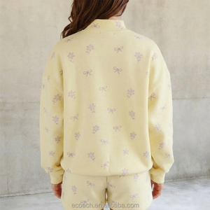 <span class=keywords><strong>Sudadera</strong></span> de Cuello Alto Personalizada de Alta Calidad, Tejido Grueso de 400g, Felpa de Algodón, Apliques de Letras Bordadas, <span class=keywords><strong>Sudadera</strong></span> con Cuello Alto - Product Image 2