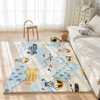 Tapis de luxe fait à la machine, extra épais, en peluche, imprimé animal, anti-poussière, écologique, pour chambre d'enfant, chambre d'enfant, crèche