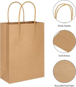 Sacs cadeaux en papier avec papier de soie et poignées, sacs de fête en gros pour anniversaires, mariages et fêtes - Product Image 6