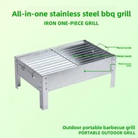Barbecue et réchaud pliants portables pour camping en extérieur, grille de cuisson en tôle, vente en gros d'usine, fours de rôtissage