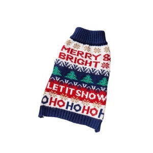 Pull en tricot jacquard personnalisé pour animaux de compagnie, col roulé, motif flocon de neige et arbre de Noël, tenue chaude de Noël pour petits chiens et chats - Product Image 5