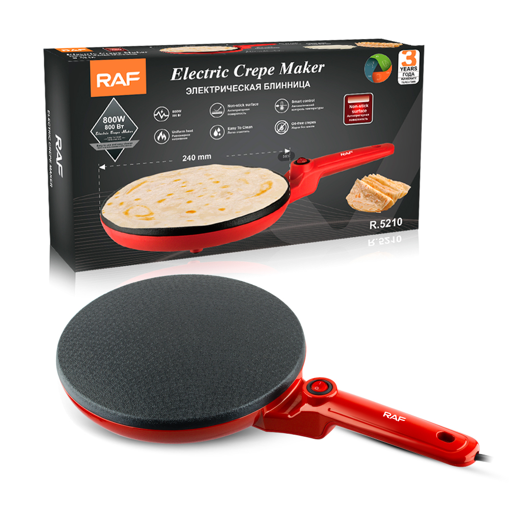 Fita de panquecas para fechar roti, fabricante elétrica portátil antiaderente de revestimento