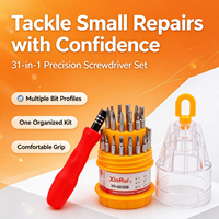 Kit de tournevis de précision professionnel 31 pièces, embouts magnétiques en chrome vanadium, outil de réparation électronique pour téléphone, ordinateur portable, PC, bricolage