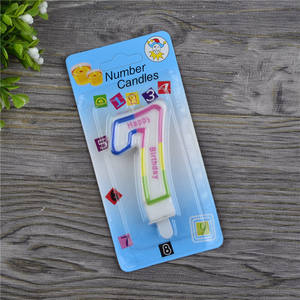 高品质石蜡生日数字艺术蜡烛批发再照明功能 - Product Image 5