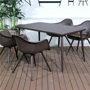 Bộ Bàn Ghế Ngoài Trời Youya Bằng Nhựa, Ghế Mây Bền Và Hiện Đại Dùng Cho Gia Đình Lớn - Product Image 3