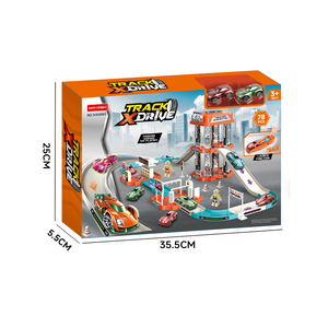 78 Pièces Jouet Éducatif Électrique à Assembler Soi-même : Circuit Ferroviaire, Toboggan et <span class=keywords><strong>Parking</strong></span> pour Garçons et Filles - Product Image 3