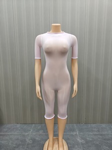 FF1499 <span class=keywords><strong>Combinaison</strong></span> moulante sexy ultra-extensible en polyester brillant pour femme, tenue <span class=keywords><strong>de</strong></span> soirée transparente, <span class=keywords><strong>combinaison</strong></span> une pièce, vêtement <span class=keywords><strong>de</strong></span> rue - Product Image 6