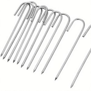 Construction Hardware Formwork Accessories Hardware <b>Ground</b> Anchor Rebar Stakes Heavy Duty Steel J Hook Stake - Product Image 4